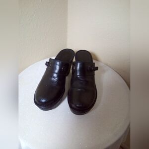 Born Black Leather Slip-On Loafers Classic Comfort